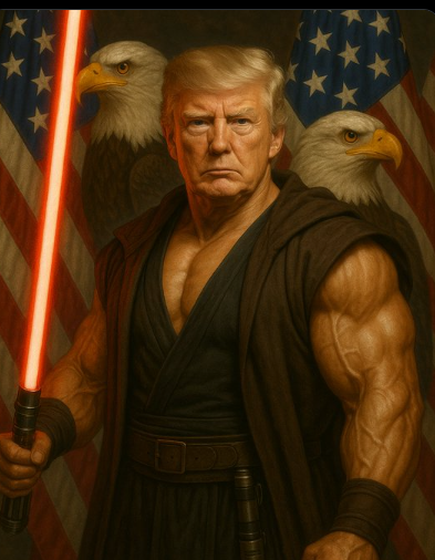 Jacked Donald Trump Jedi/Sith Lord