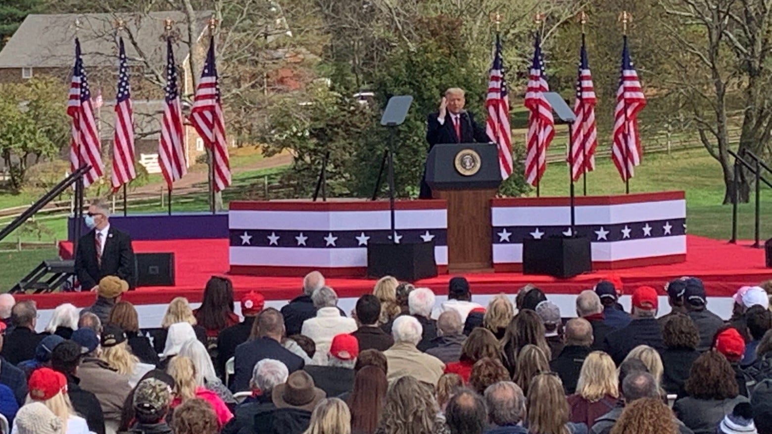 Trump continues to focus on Pennsylvania with rally in Newtown