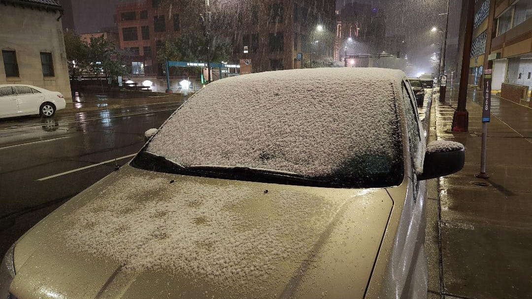 An early dusting in Minnesota, maybe more Friday night; Paul Douglas tells us more