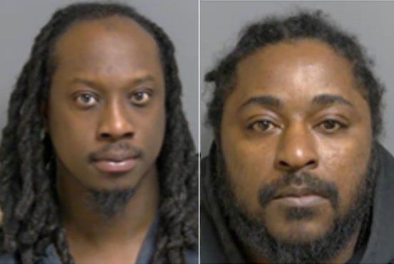  Dawaun McQueen, left, and Eric Brown