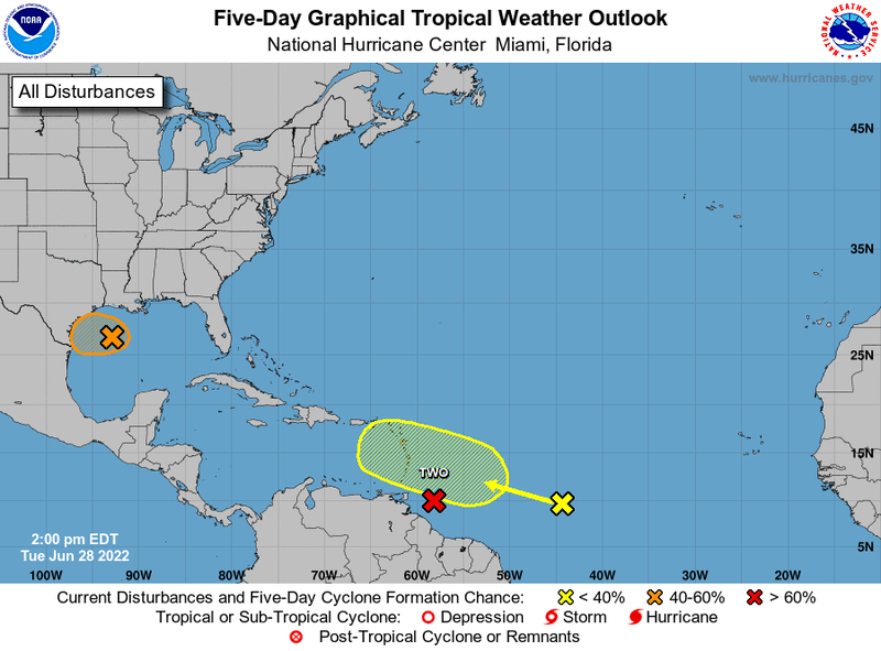 Hurricane center: Increased likelihood of tropical cyclone in Gulf