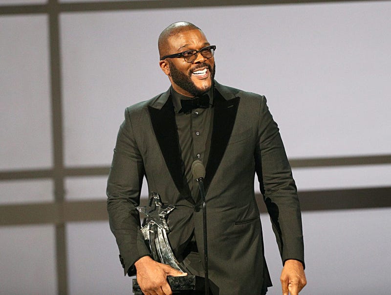 LOS ANGELES, CALIFORNIA - JUNE 23: Tyler Perry accepts the Ultimate Icon Award onstage at the 2019 BET Awards at Microsoft Theater on June 23, 2019 in Los Angeles, California. 