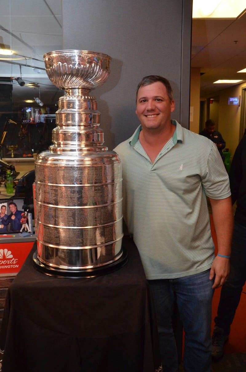 Matt Valdez poses with the Stanley Cup (for the second time in his life)