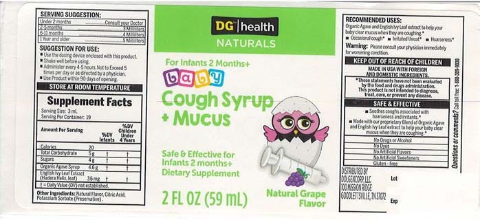 Cough Syrup Recall DG health 
