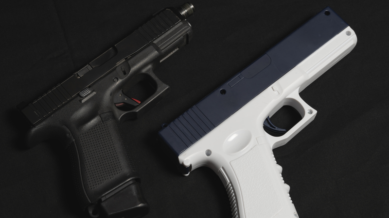 Water gun vs. real gun