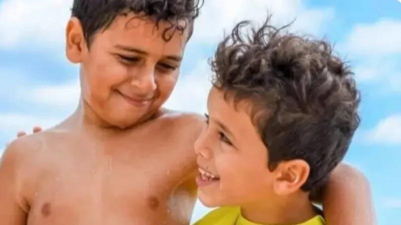 11-year-old Mark Iskander and his 8-year-old brother, Jacob.