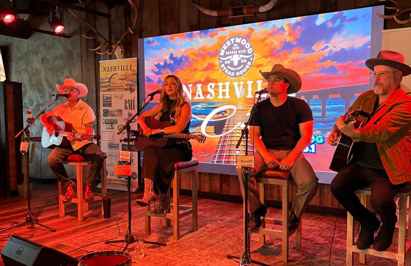 Four singer / songwriters perform at Nashville on the Coast at Westwood Coast in Costa Mesa
