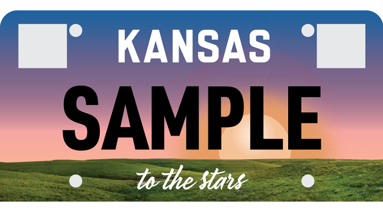 New KS personalized license plate