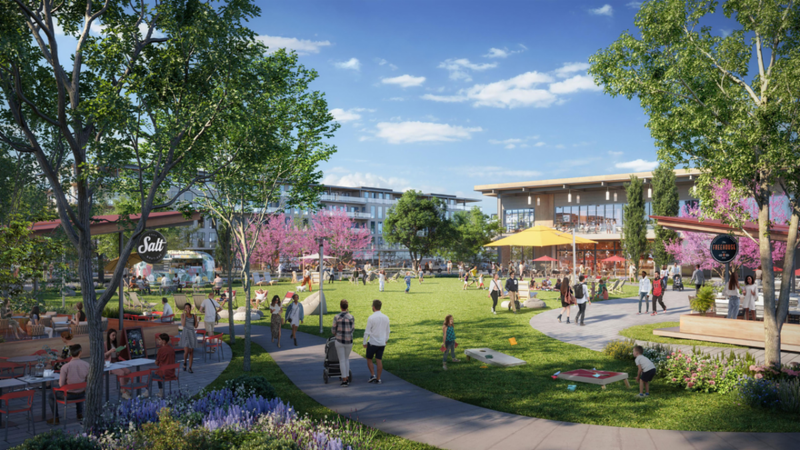 Artist rendering of plans for Lakeside Mall property