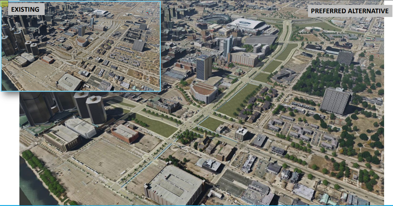 Preferred I-375 project rendering