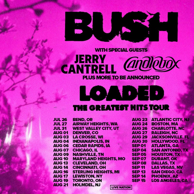 Loaded: The Greatest Hits Tour graphic