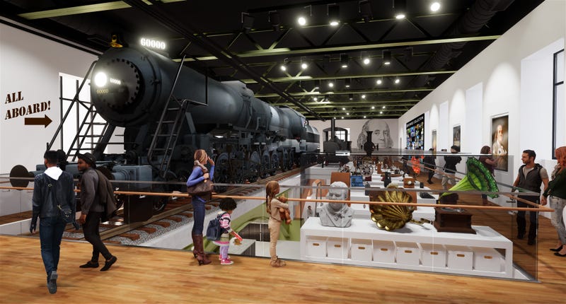 At the heart of the $12 million Hamilton Collections Gallery will be the iconic Baldwin 60000 locomotive.