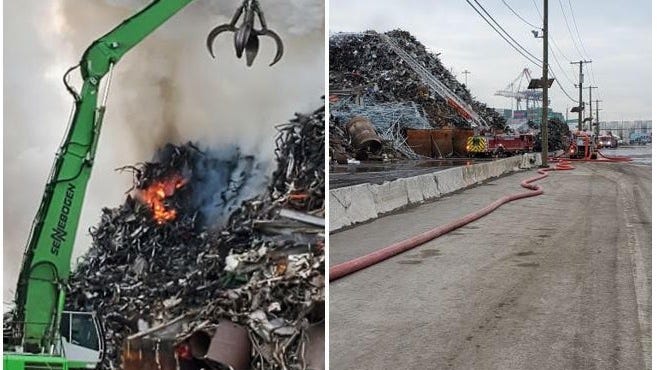 Massive fire at NJ recycling plant extinguished after nearly 2 days