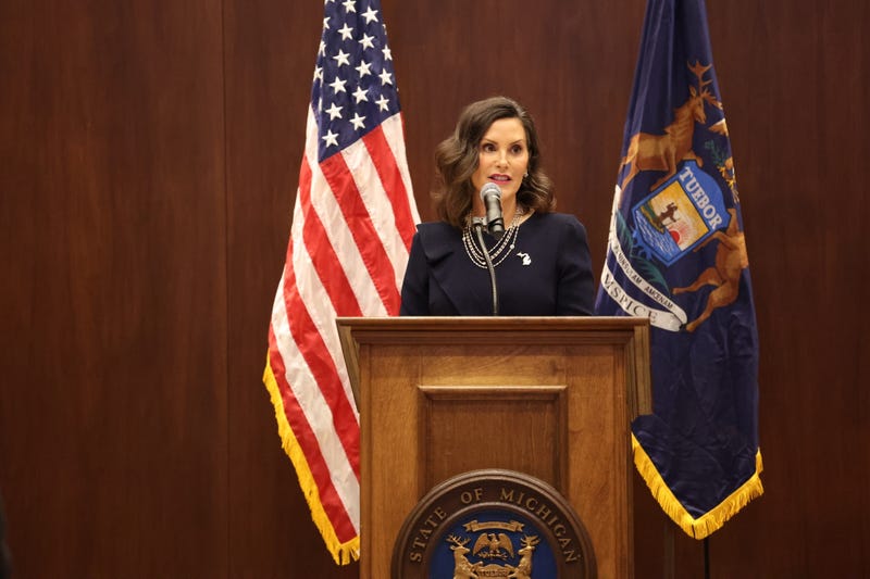 Whitmer at podium 