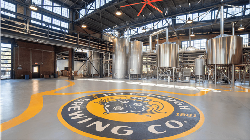 Inside Pittsburgh Brewing Company 