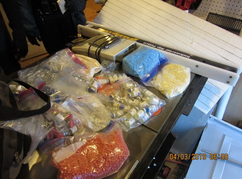 Drugs seized during investigation of Chester Anderson.