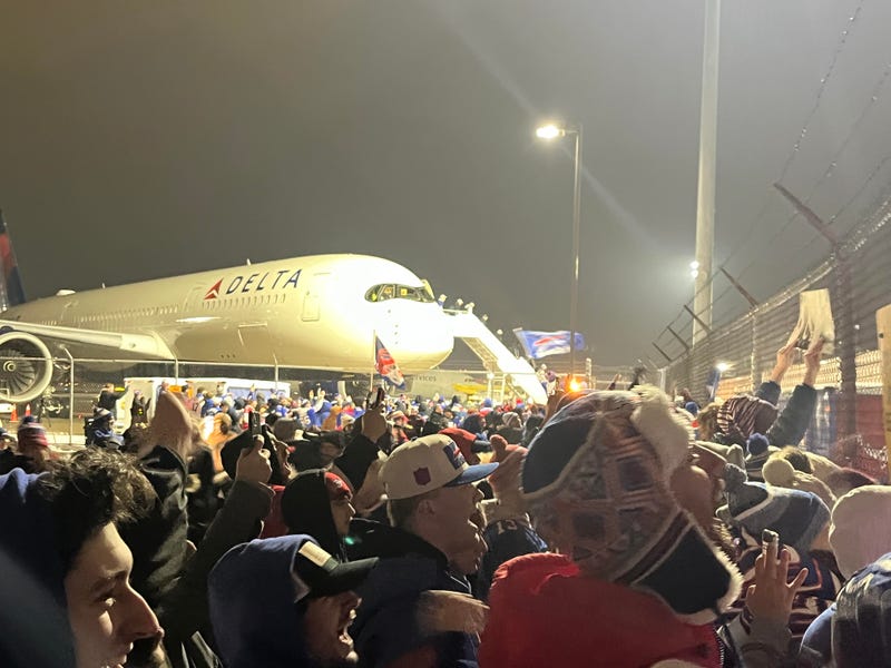 "Bills Mafia" at the Buffalo Niagara International Airport