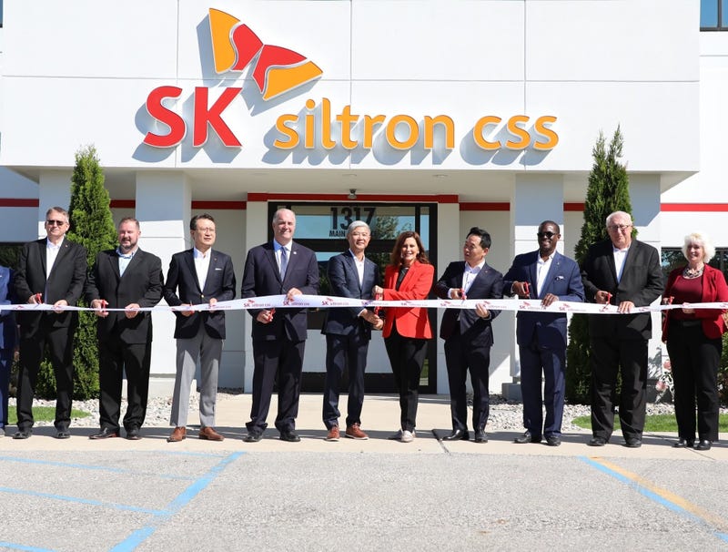 semiconductor wafer manufacturing facility ribbon cutting
