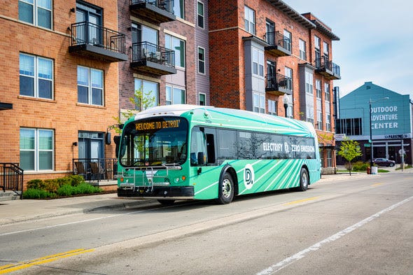 Detroit electric bus