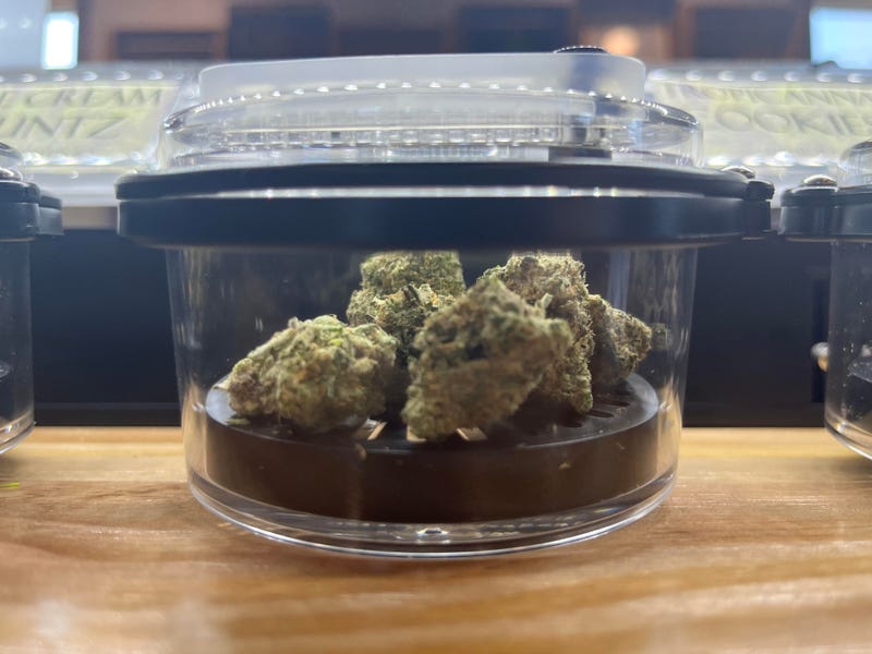 Cannabis inside Nativa Cannabis, Seneca Nations first Nation-owned dispensary on Niagara Street in Niagara Falls, N.Y. (4/12/2023). 