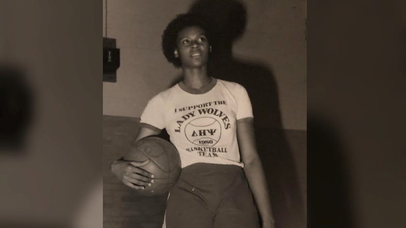 Val Walker during her playing days at Cheyney University.