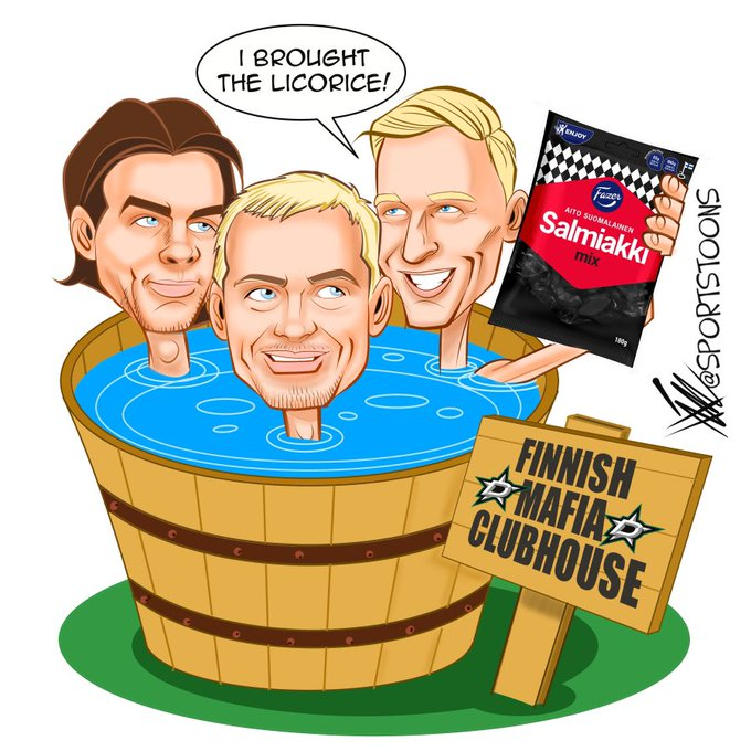 Dallas Stars cartoon