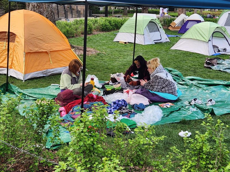 Students in protest camp
