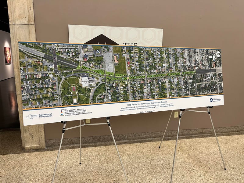 Project Concept 6 - Kensington Reconstruction with a 6-Lane Tunnel for Improved Community Connections, including a Tree-Lined Parkway Setting. (12/20/2022)