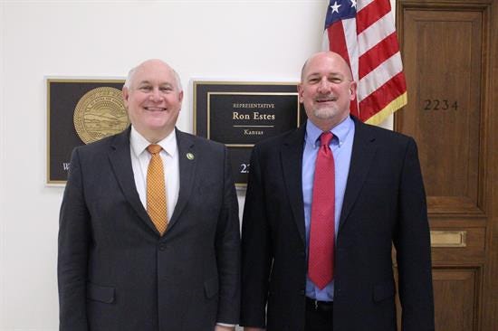 Rep. Ron Estes and Retired Col. Kevin Rainey, USAF