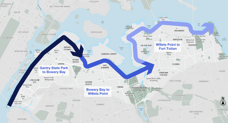 The Queens Waterfront Greenway will connected Long Island City to Bayside