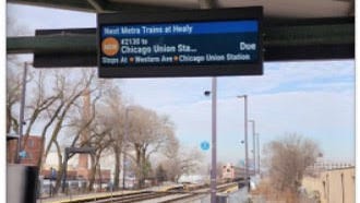 Metra stations to receive modern train tracking screens