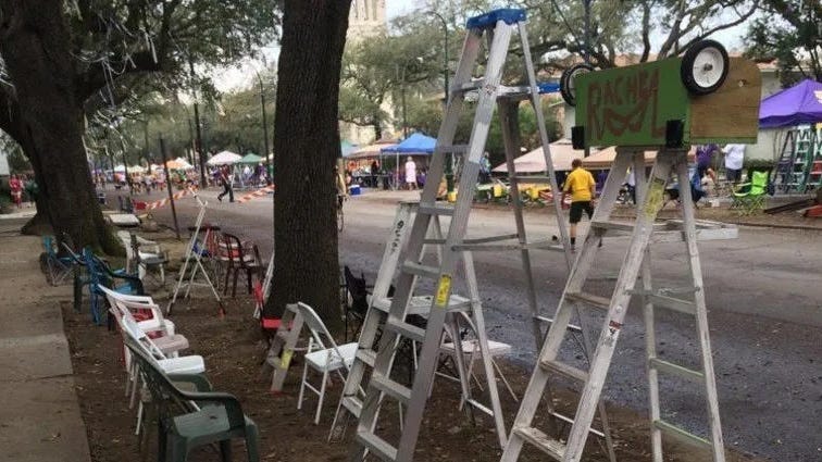 Newell Normand caller-Why is New Orleans policing parade-goers when homeless camp out freely?
