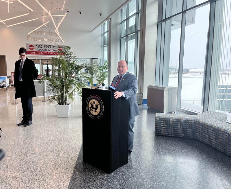 BUFFALO, N.Y. - Congressman Nick Langworthy at the Buffalo Niagara International Airport. (1/30/23)