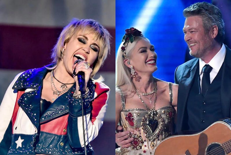 Miley Cyrus, Blake Shelton, Gwen Stefani