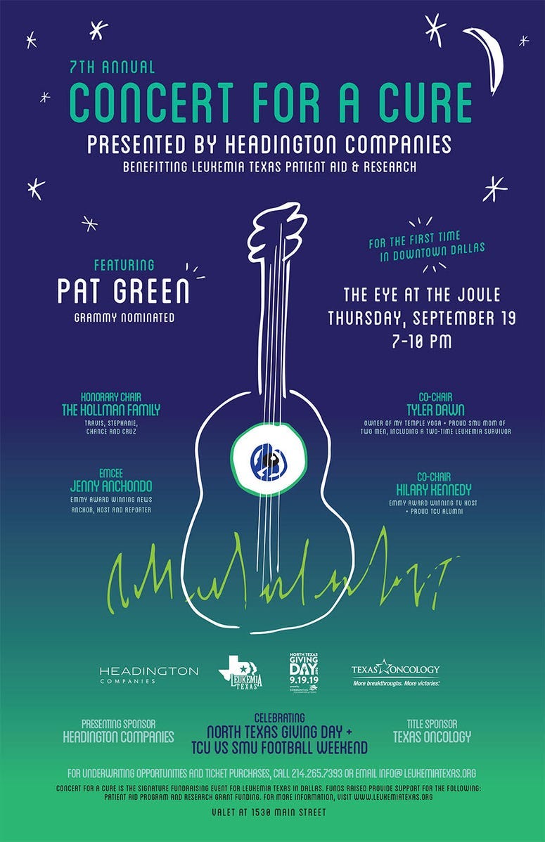 7th Annual Concert for a Cure Flyer