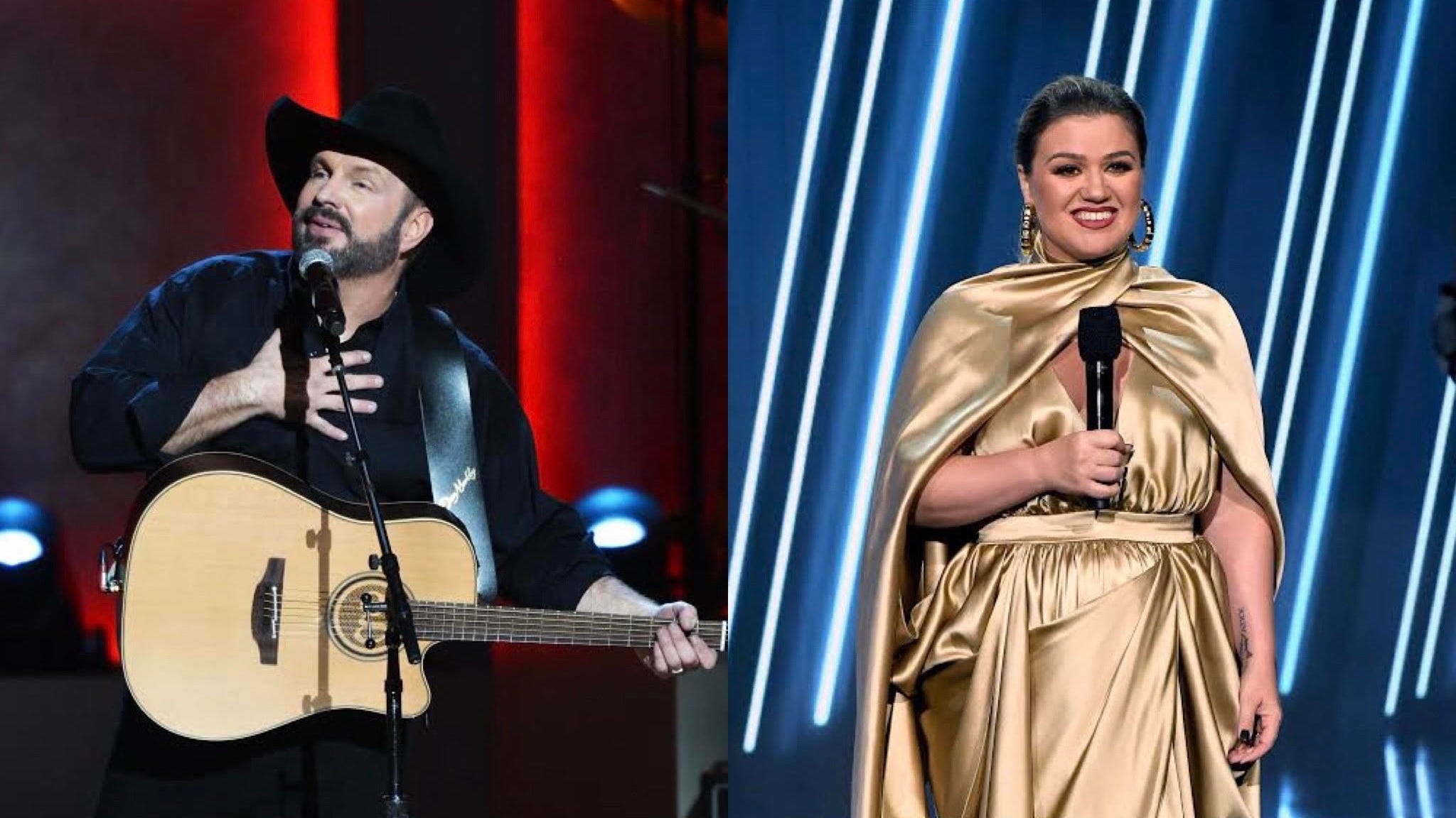 Watch Kelly Clarkson reveal to Garth Brooks which of his songs helped her through her divorce