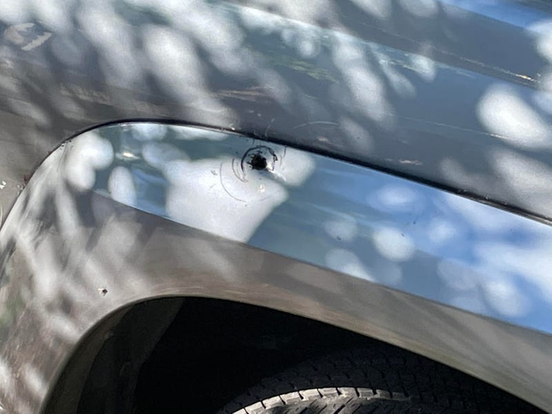 A bullet pierced a vehicle near the shooting scene on the Upper East Side