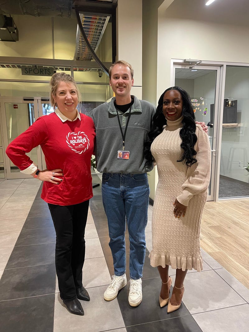 Ben Carpenter with Jessica Gregg and Rotica Lewis