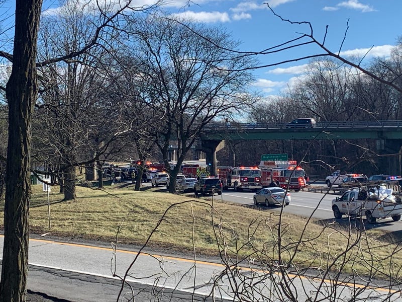 A tractor-trailer driver was killed after he went off an overpass on the Cross Westchester Expressway in Harrison on Wednesday morning. 
