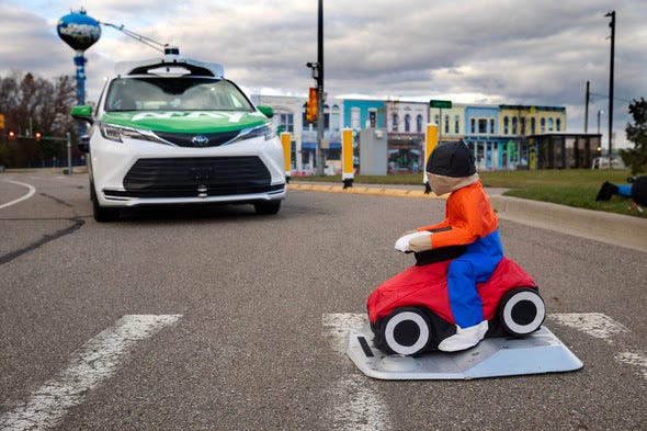 The vehicle developed by May Mobility