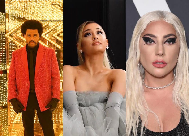 The Weeknd, Ariana Grande, Lady Gaga
