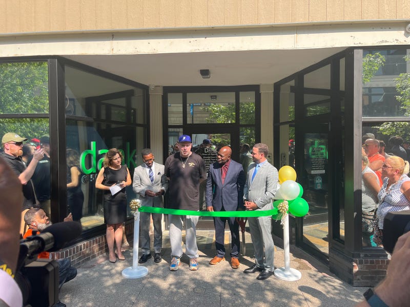 The ribbon-cutting of Dank 716, Buffalo's first recreational, state-regulated cannabis dispensary.