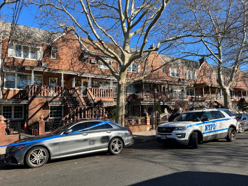 Police continued to investigate at the home Tuesday