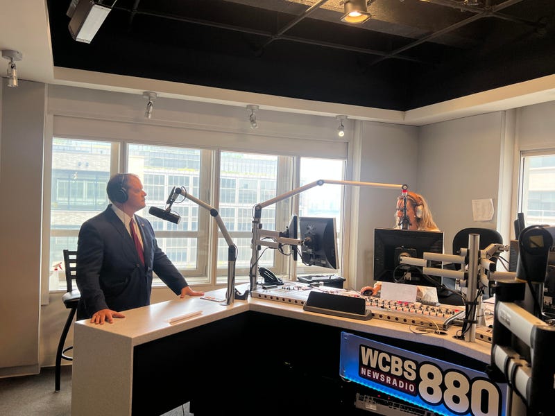 Suffolk County D.A. Raymond Tierney visited the WCBS 880 newsroom on Monday to give an update on the Gilgo Beach serial killings case