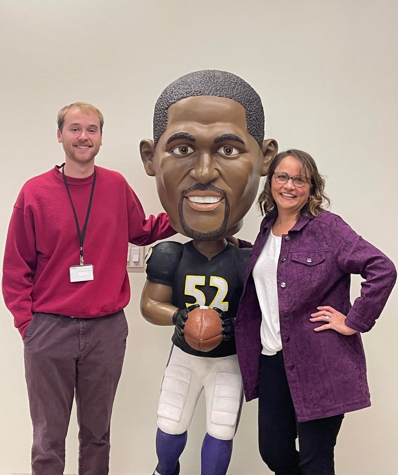 Ben Carpenter with Yvette Diamond and Ray Lewis