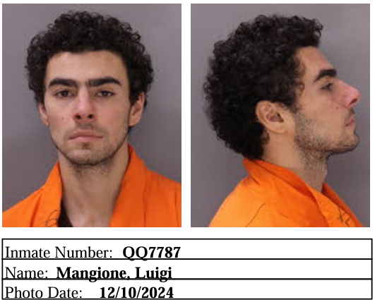 Luigi Mangione's latest mugshot shows him in an orange outfit