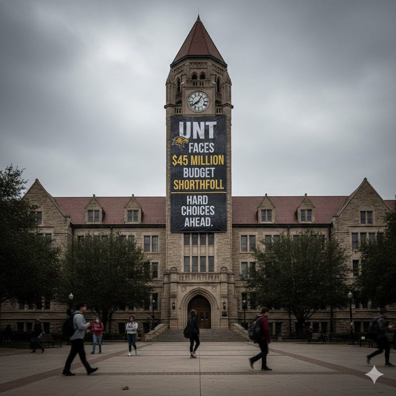 The University of North Texas Board of Regents heard from the school president about the budget crisis
