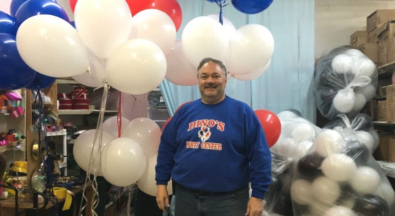 David Cattai, owner of Dino's Party Center in South Philly.
