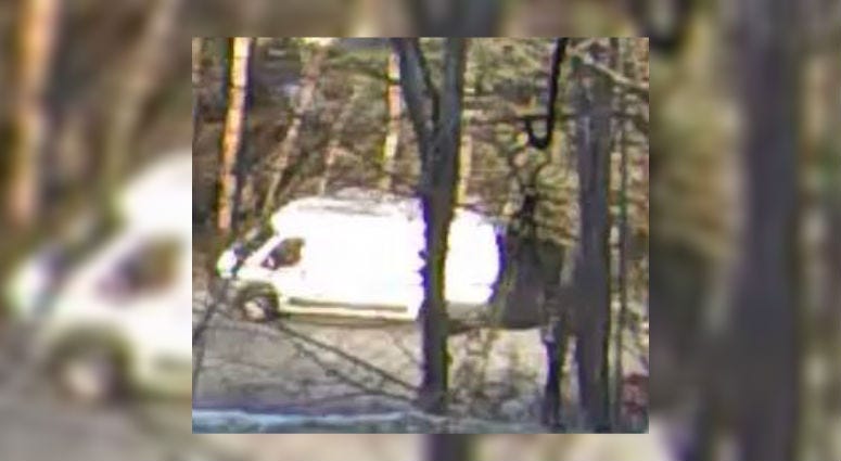 White van that Caln Township police are looking for.