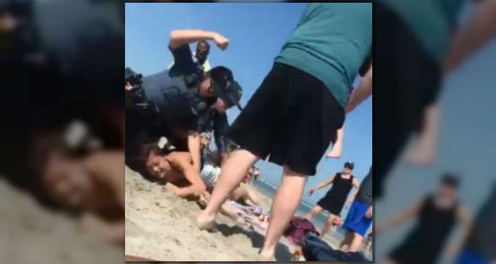 Viral beach arrest in Wildwood; woman alleges police used excessive force 